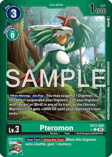 Pteromon [EX11-026] (Limited Foil) [Dawn of Liberator] - Destination Retro