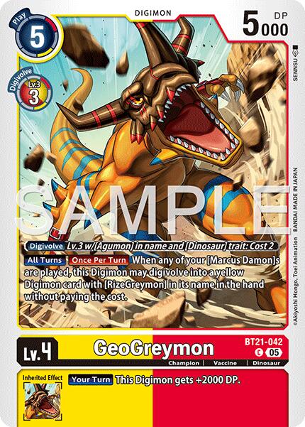 GeoGreymon [BT21-042] [Advanced Booster Digimon Generation] - Destination Retro