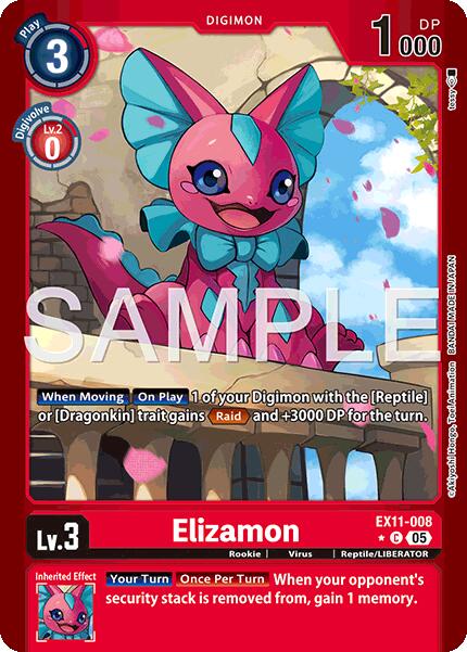 Elizamon [EX11-008] (Limited Foil) [Dawn of Liberator] - Destination Retro