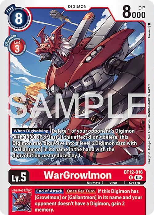 WarGrowlmon [BT12-016] [Advanced Booster Digimon Generation] - Destination Retro