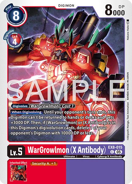 WarGrowlmon [EX8-015] (X Antibody) [Advanced Booster Digimon Generation] - Destination Retro