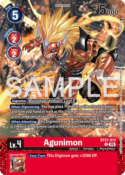 Agunimon [BT21-013] (Event Pack 9) [World Convergence] - Destination Retro