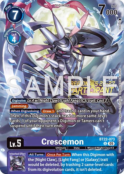 Crescemon [BT22-073] (Regionals 26-27 Season 1 Participant) [Cyber Eden] - Destination Retro