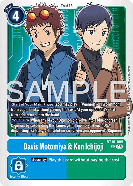 Davis Motomiya & Ken Ichijoji [BT16-085] [Advanced Booster Digimon Generation] - Destination Retro