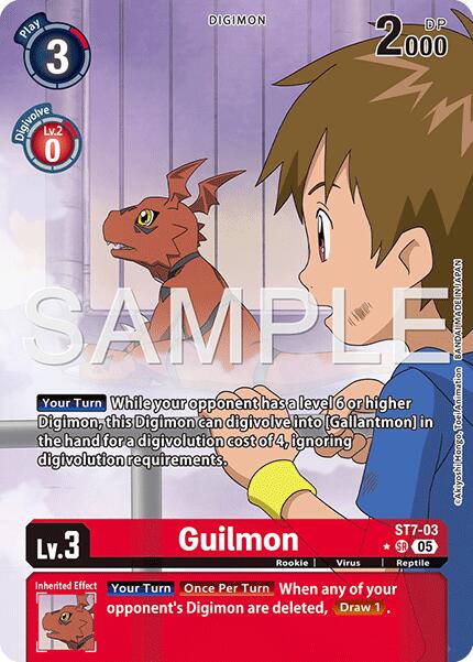Guilmon [ST7-03] - ST7-03 (Alternate Art) [Advanced Booster Digimon Generation] - Destination Retro