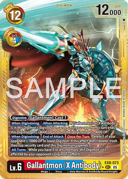 Gallantmon [EX8-073] (X Antibody) (Alternate Art) [Advanced Booster Digimon Generation] - Destination Retro