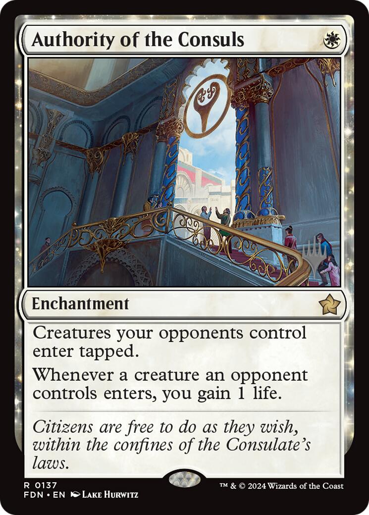 Authority of the Consuls [Lorwyn Eclipsed Promos] - Destination Retro