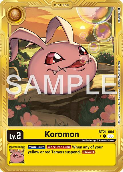 Koromon [BT21-004] (Alternate Art) [Advanced Booster Digimon Generation] - Destination Retro