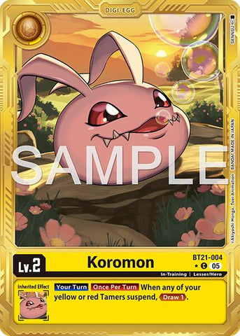 Koromon [BT21-004] (Alternate Art) [Advanced Booster Digimon Generation] - Destination Retro