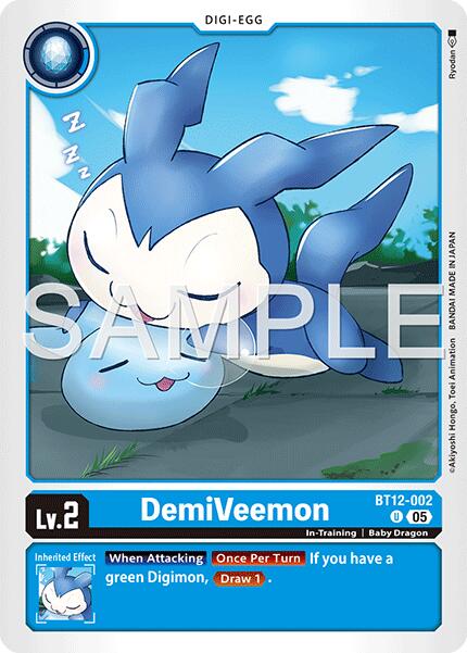 DemiVeemon [BT12-002] (Foil Reprint) [Advanced Booster Digimon Generation] - Destination Retro