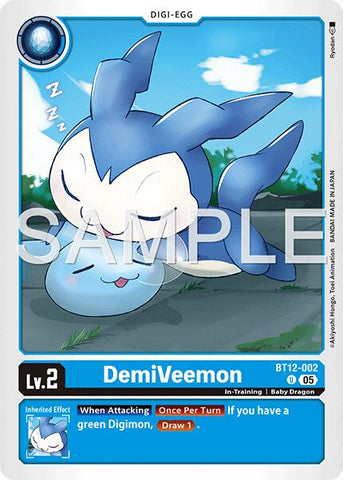 DemiVeemon [BT12-002] (Foil Reprint) [Advanced Booster Digimon Generation] - Destination Retro