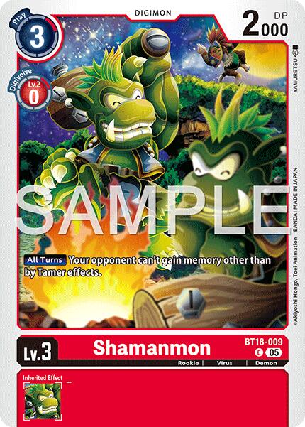 Shamanmon [BT18-009] (Foil Reprint) [Advanced Booster Digimon Generation] - Destination Retro