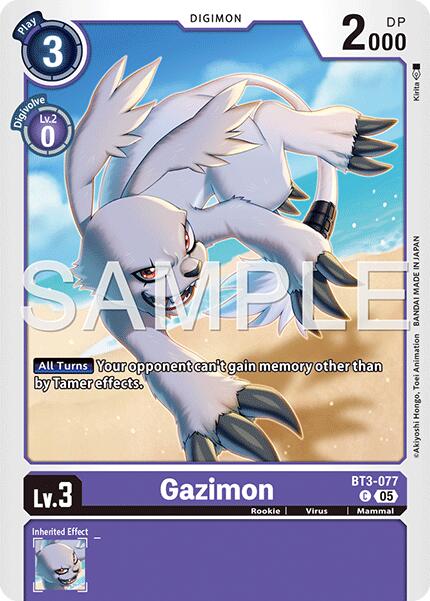 Gazimon [BT3-077] (Foil Reprint) [Advanced Booster Digimon Generation] - Destination Retro