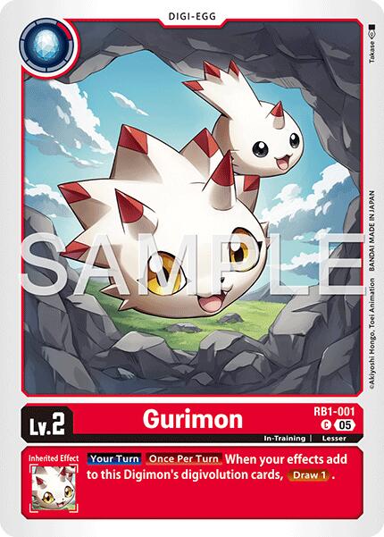 Gurimon [RB1-001] (Reprint) [Advanced Booster Digimon Generation] - Destination Retro