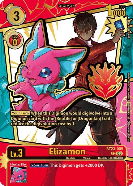 Elizamon [BT23-005] (Rare Pull) [Dawn of Liberator] - Destination Retro