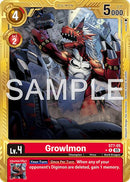 Growlmon [ST7-05] (Gold Border) [Advanced Booster Digimon Generation] - Destination Retro