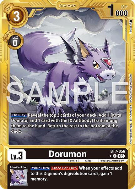 Dorumon [BT7-056] (Gold Border) [Advanced Booster Digimon Generation] - Destination Retro