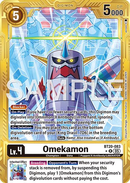 Omekamon [BT20-083] (Gold Border) [Advanced Booster Digimon Generation] - Destination Retro