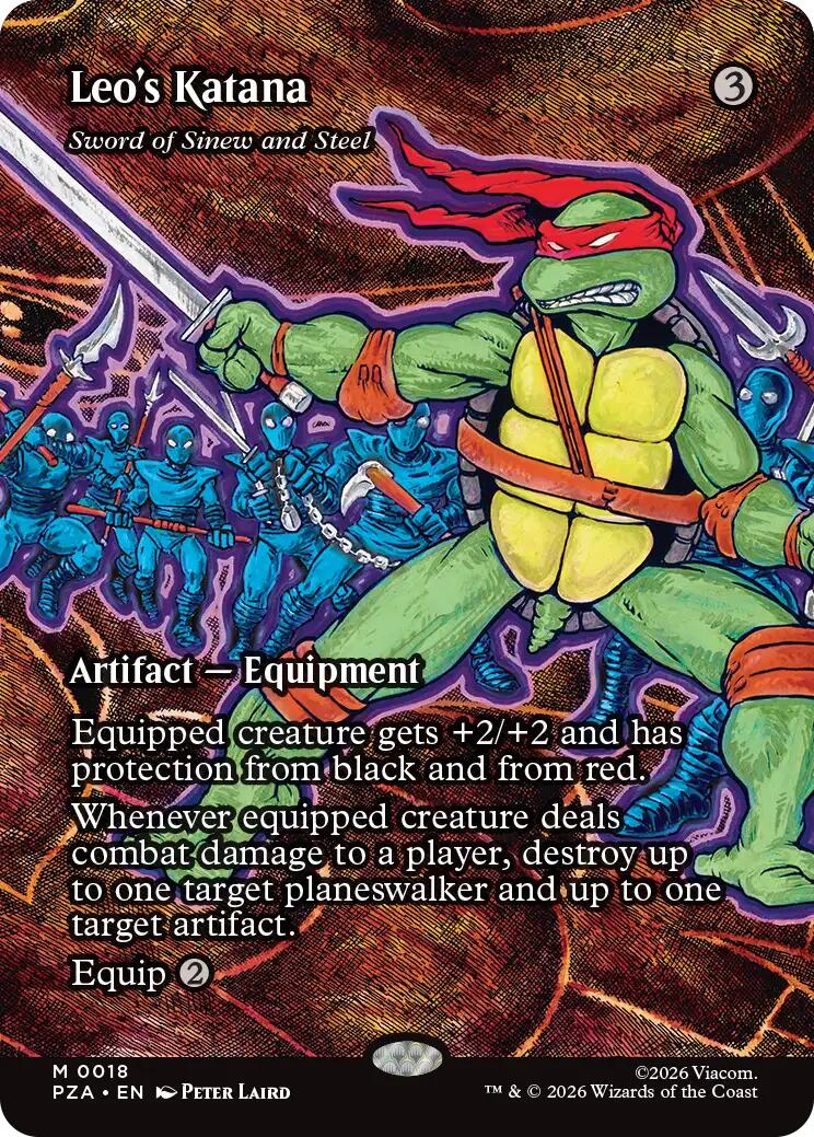 Leo's Katana - Sword of Sinew and Steel (Borderless) [Teenage Mutant Ninja Turtles Eternal-Legal] - Destination Retro