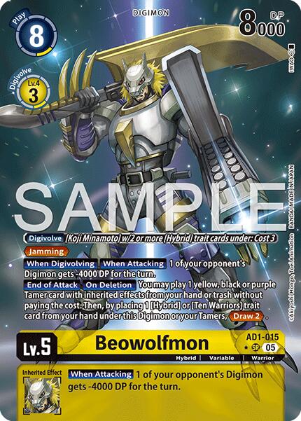 Beowolfmon [AD1-015] (Alternate Art) [Advanced Booster Digimon Generation] - Destination Retro