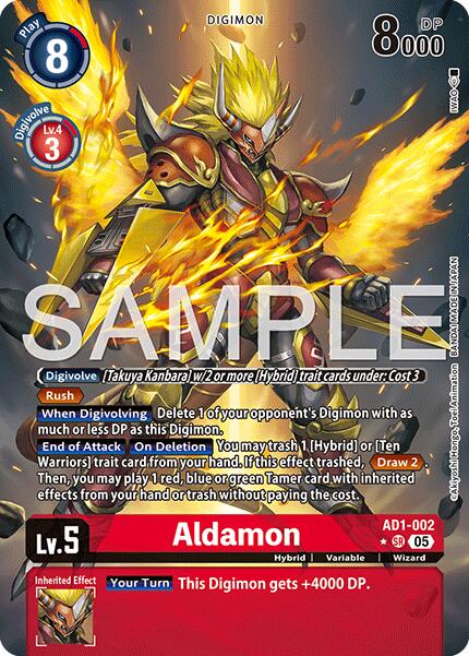 Aldamon [AD1-002] (Alternate Art) [Advanced Booster Digimon Generation] - Destination Retro