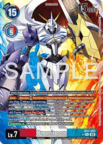 Omnimon [AD1-025] (Alternate Art) [Advanced Booster Digimon Generation] - Destination Retro