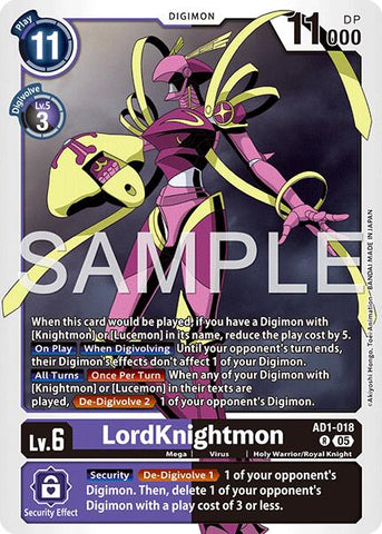 LordKnightmon [AD1-018] [Advanced Booster Digimon Generation] - Destination Retro