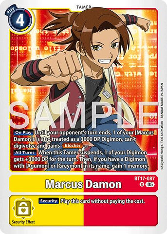 Marcus Damon [BT17-087] (Reprint) [Advanced Booster Digimon Generation] - Destination Retro