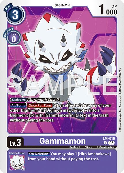 Gammamon [LM-016] [Advanced Booster Digimon Generation] - Destination Retro