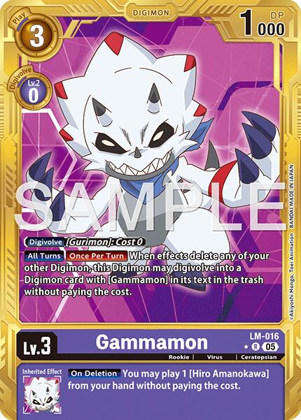 Gammamon [LM-016] (Gold Border) [Advanced Booster Digimon Generation] - Destination Retro