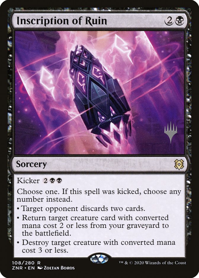 Inscription of Ruin (Promo Pack) [Zendikar Rising Promos] - Destination Retro