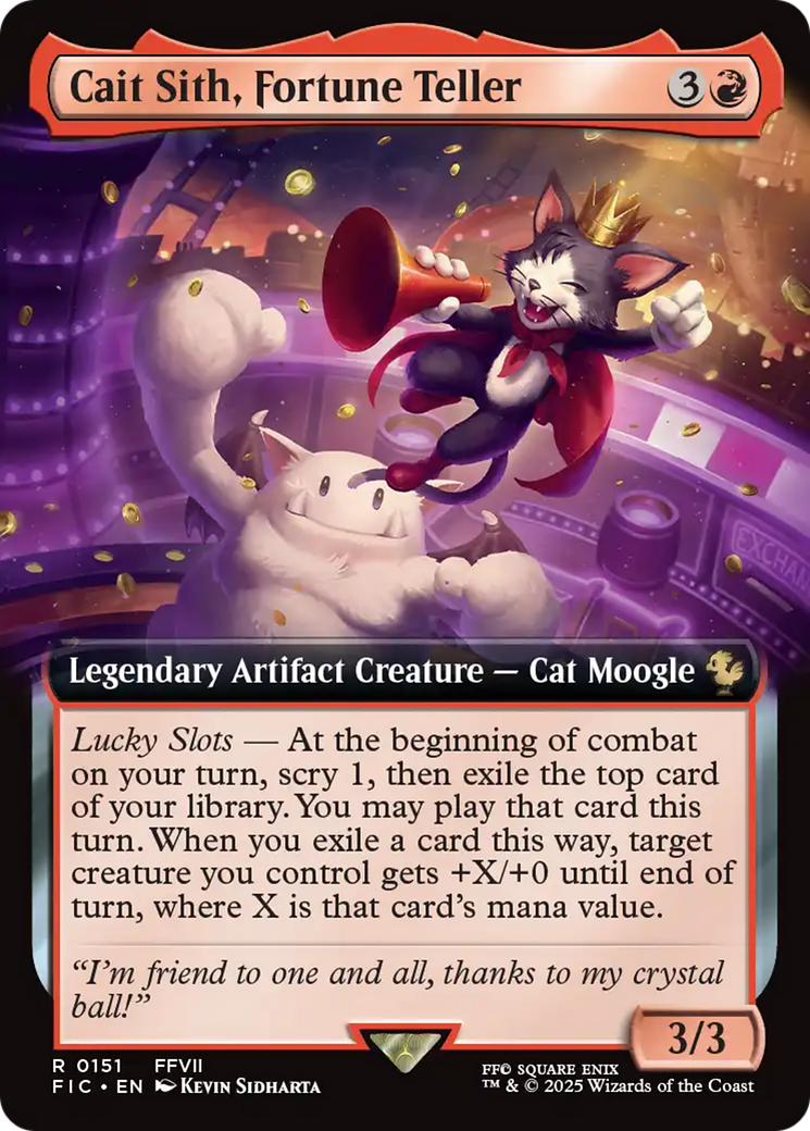 Cait Sith, Fortune Teller (Extended Art) [FINAL FANTASY Commander] - Destination Retro