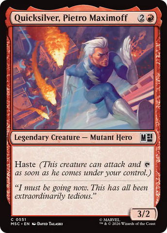 Quicksilver, Pietro Maximoff (0551) [Marvel Super Heroes Commander] - Destination Retro