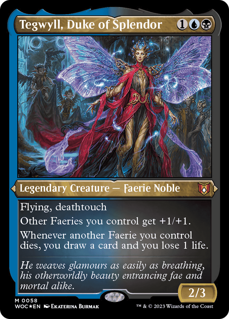 Tegwyll, Duke of Splendor (Display Commander) [Wilds of Eldraine Commander] - Destination Retro
