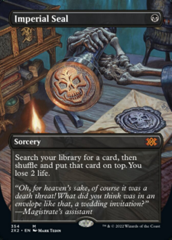 Imperial Seal (Borderless Alternate Art) [Double Masters 2022] - Destination Retro