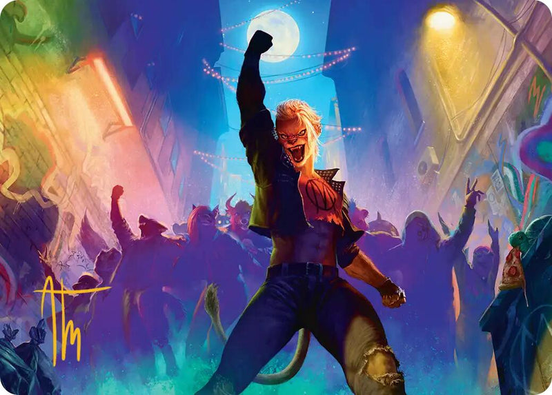 Sally Pride, Lioness Leader Art Card (Gold-Stamped Signature) [Teenage Mutant Ninja Turtles Art Series] - Destination Retro