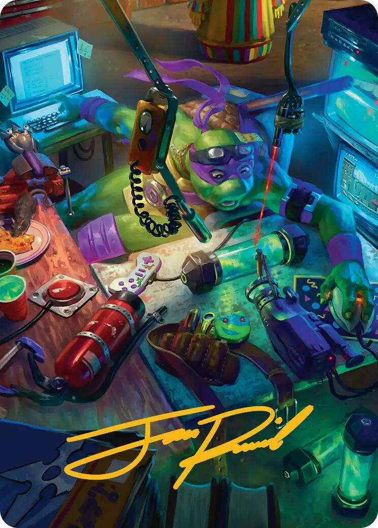 Donatello, the Brains Art Card (Gold-Stamped Signature) [Teenage Mutant Ninja Turtles Art Series] - Destination Retro