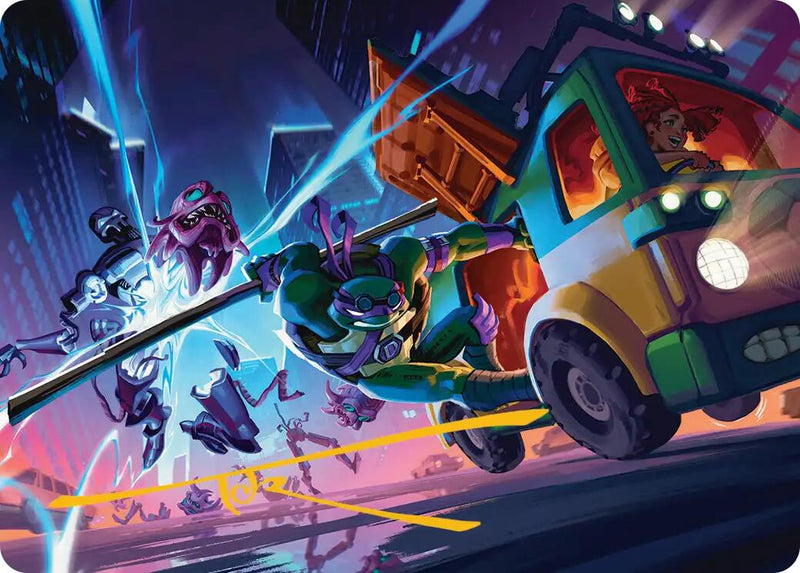 Donatello, Rad Scientist Art Card (Gold-Stamped Signature) [Teenage Mutant Ninja Turtles Art Series] - Destination Retro