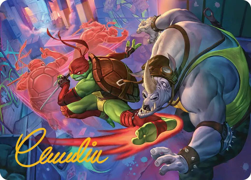 Super Combo Art Card (Gold-Stamped Signature) [Teenage Mutant Ninja Turtles Art Series] - Destination Retro