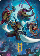 Heroes in a Half Shell Art Card (Gold-Stamped Signature) [Teenage Mutant Ninja Turtles Art Series] - Destination Retro