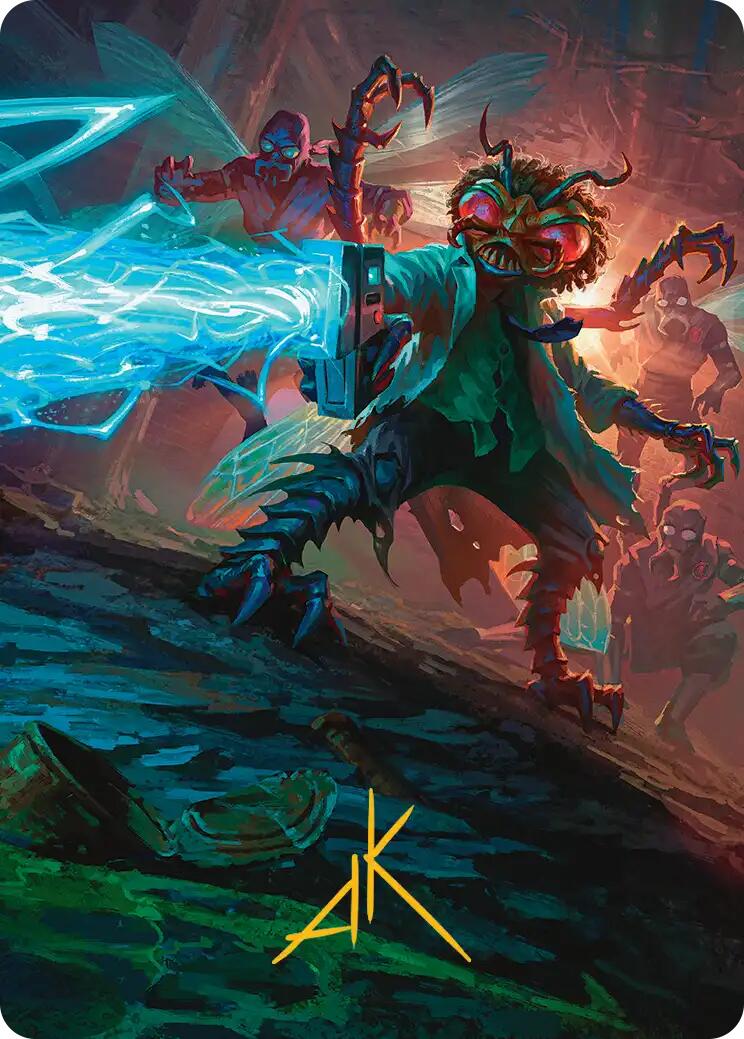 Baxter, Exzzperimental Zzientist Art Card (Gold-Stamped Signature) [Teenage Mutant Ninja Turtles Art Series] - Destination Retro