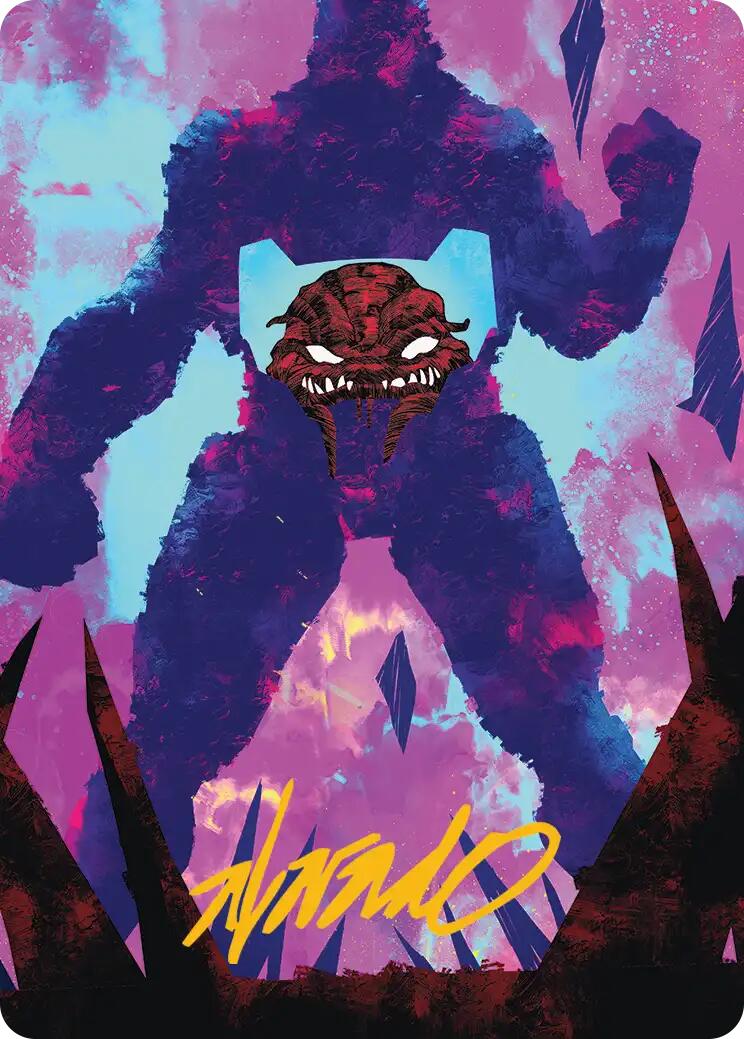 Krang, Utrom Warlord Art Card (Gold-Stamped Signature) [Teenage Mutant Ninja Turtles Art Series] - Destination Retro