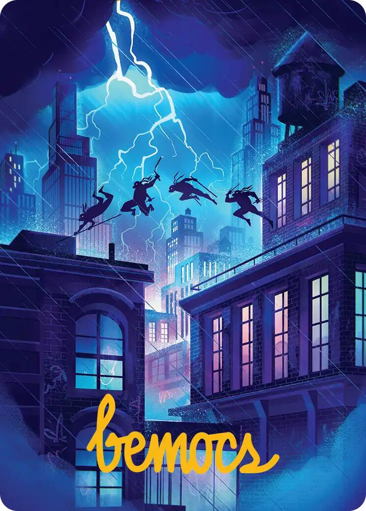 Island Art Card (37/54) (Gold-Stamped Signature) [Teenage Mutant Ninja Turtles Art Series] - Destination Retro