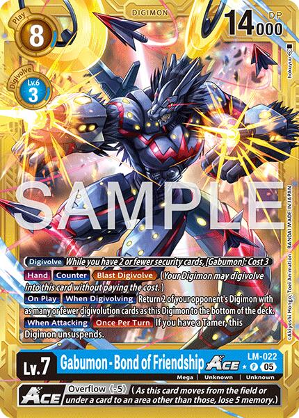 Gabumon [LM-022] - Bond of Friendship ACE (Gold Border) [Advanced Booster Digimon Generation] - Destination Retro