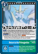 Return to the Primogenitor [BT17-097] (Foil Reprint) [Advanced Booster Digimon Generation] - Destination Retro
