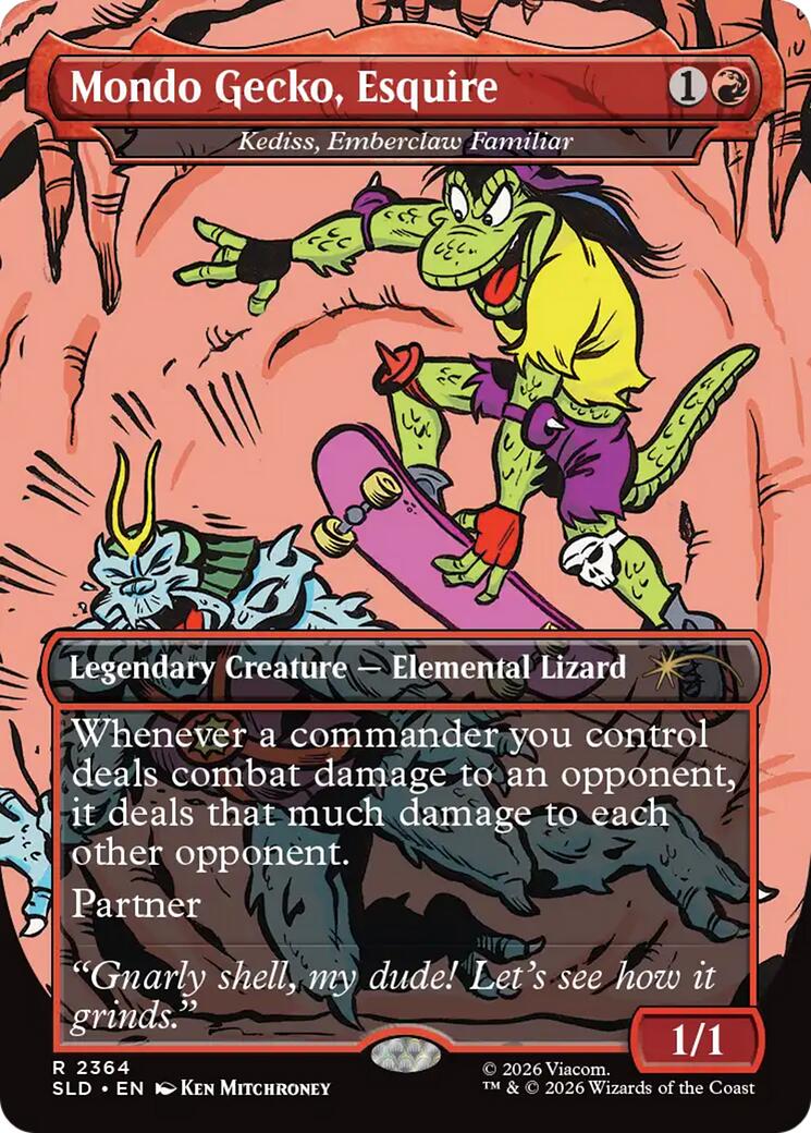 Mondo Gecko, Esquire - Kediss, Emberclaw Familiar [Secret Lair Drop Series] - Destination Retro