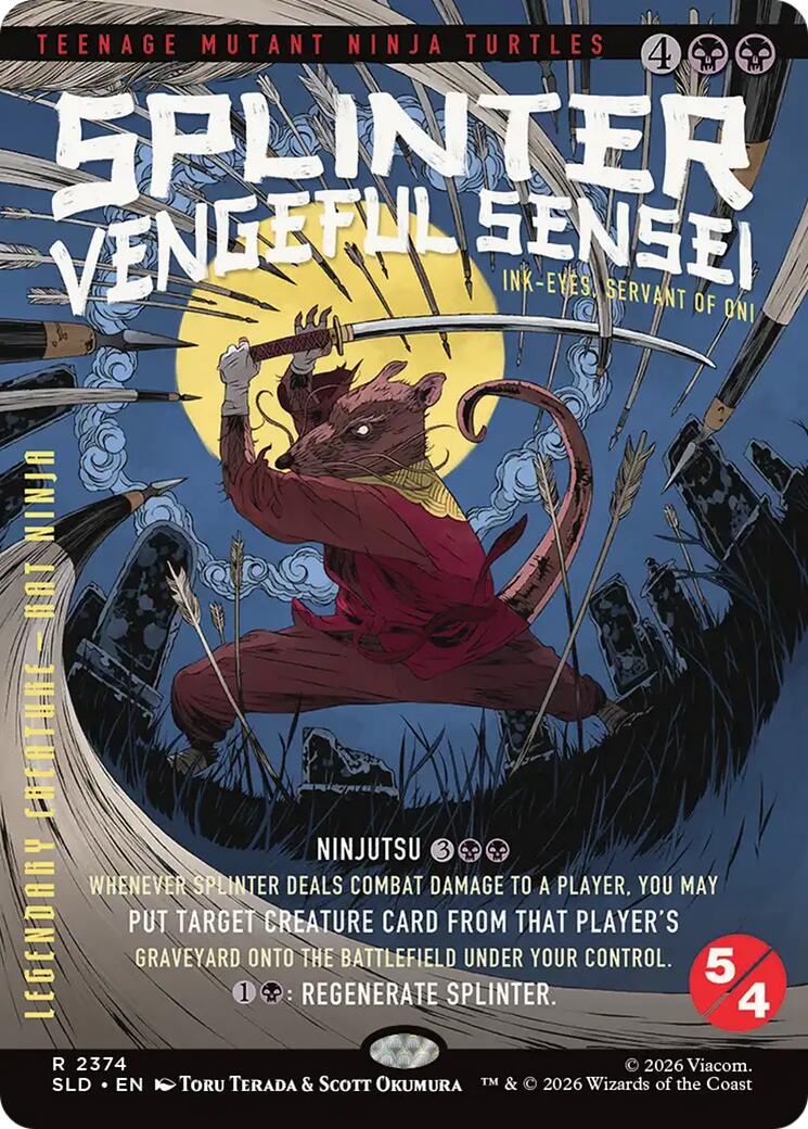 Splinter, Vengeful Sensei - Ink-Eyes, Servant of Oni [Secret Lair Drop Series] - Destination Retro