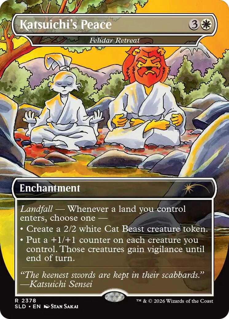 Katsuichi's Peace - Felidar Retreat [Secret Lair Drop Series] - Destination Retro