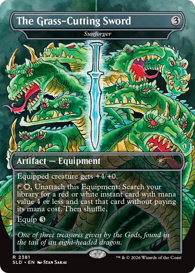 The Grass-Cutting Sword - Sunforger [Secret Lair Drop Series] - Destination Retro
