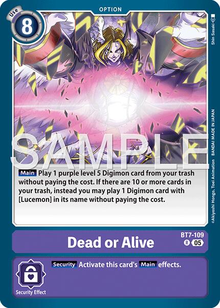 Dead or Alive [BT7-109] (Reprint) [Advanced Booster Digimon Generation] - Destination Retro